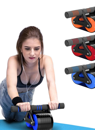 Double Wheel Abdominal Exerciser for Core Strength | Happysoul
