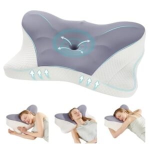 Cooling Cervical Neck Pillow for Pain Relief & Better Sleep